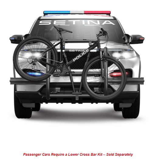 Setina Push Bumper Police Bike Rack (Push Bumper Not Included), For 2015-2023 Chevrolet Tahoe
